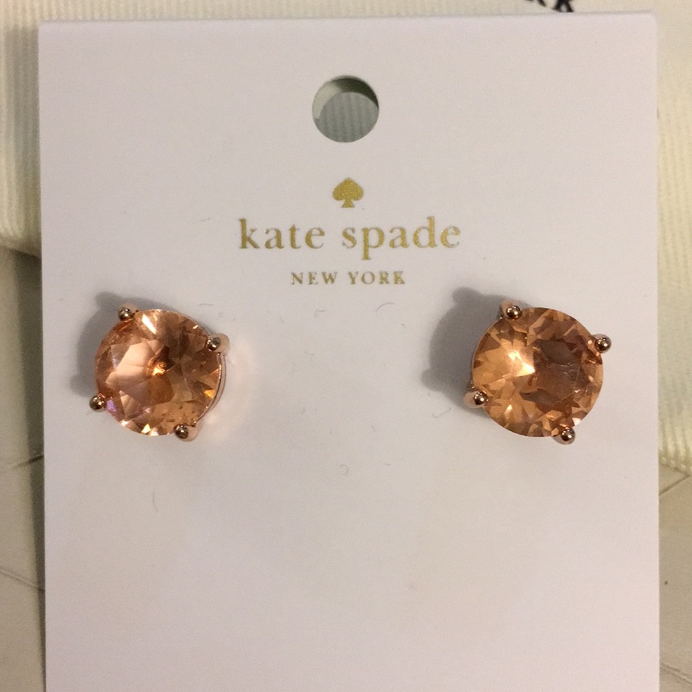 NWT Kate Spade Light Peach Gumdrop Studs